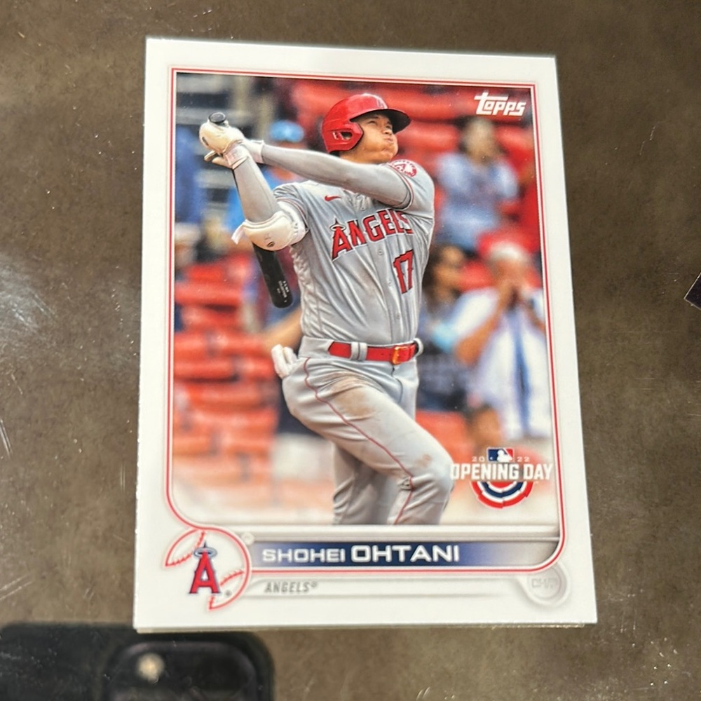 Topps Angels Baseball Card Shohei Ohtani